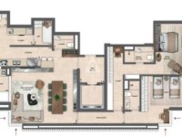 Apartamento 2 Quartos 140m² 