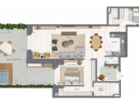 Apartamento 2 Quartos 194m² Apartamento 2 Quartos 194m²