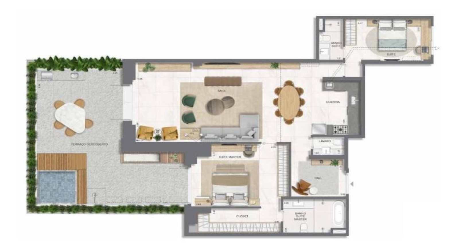 Apartamento 2 Quartos 194m² Apartamento 2 Quartos 194m²