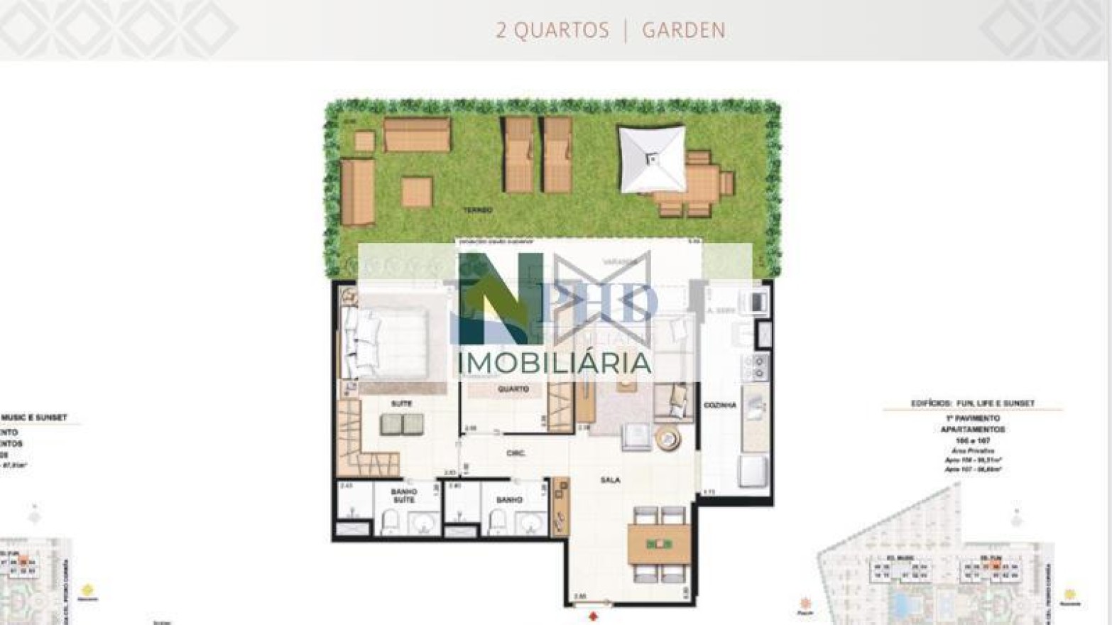 Apartamento 2 Quartos 66m² Apartamento 2 Quartos 66m²