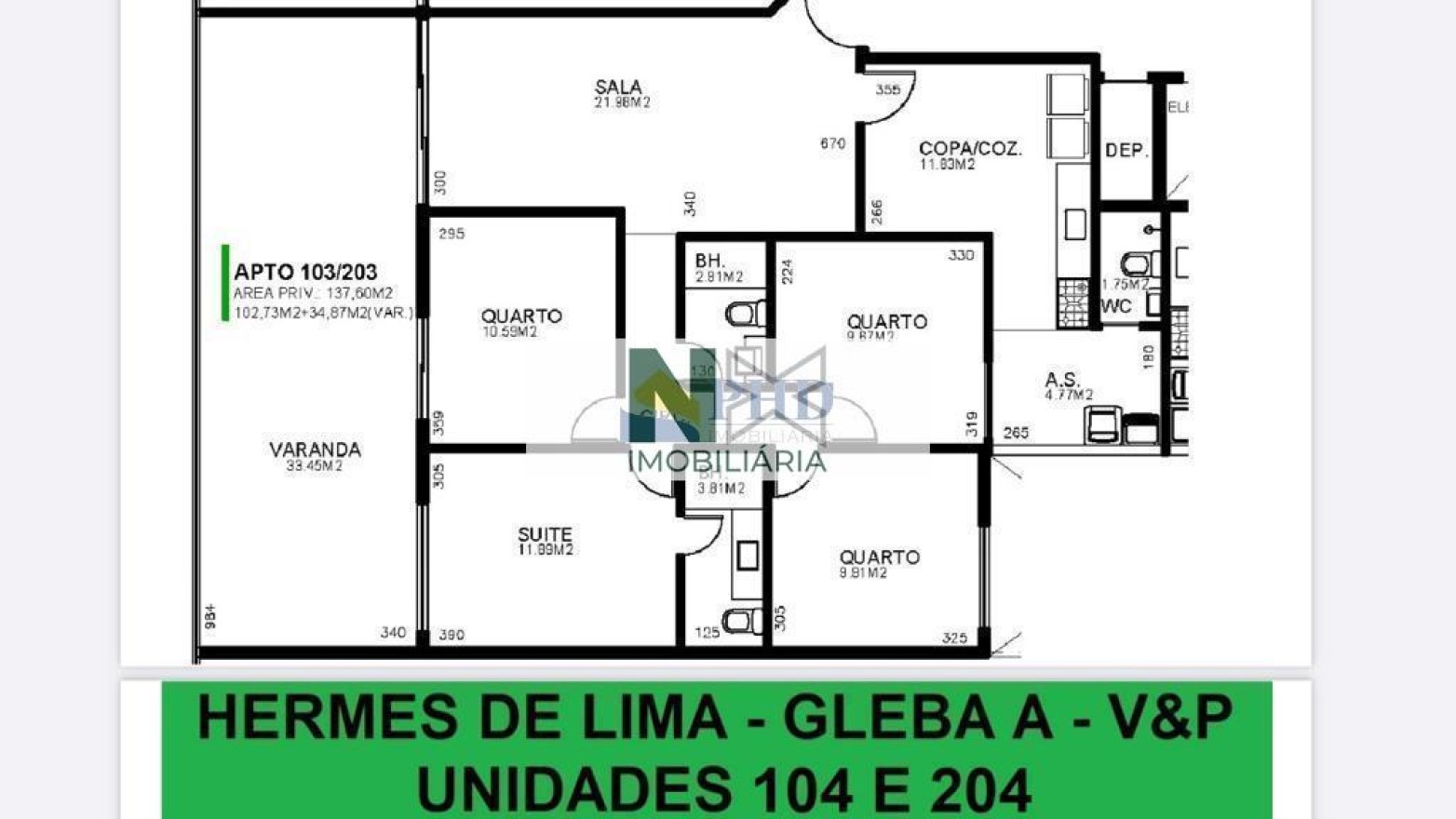 Apartamento 3 Quartos 88m² Apartamento 3 Quartos 88m²